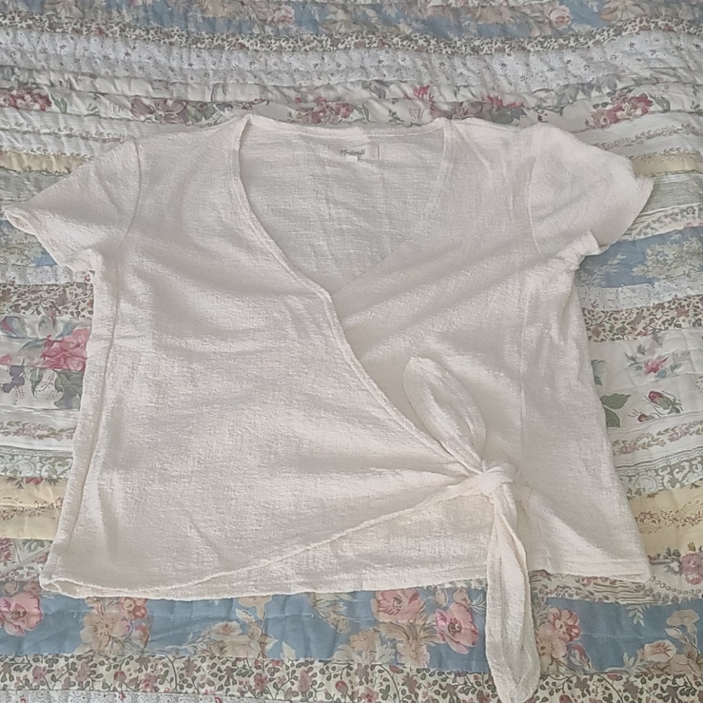 Madewell wrap-tie top